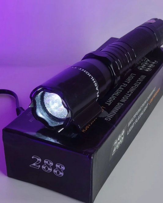 Linterna Taser Con Laser Recargable